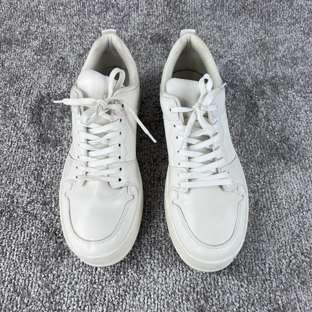 Zara All White Platform Sneakers Size 41 Women Shoe US‎ Size 10
